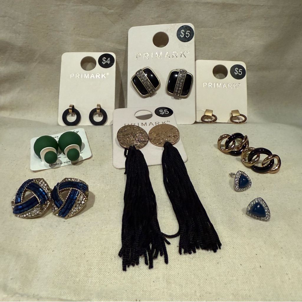9 Pairs Of Earrings From Various Brands